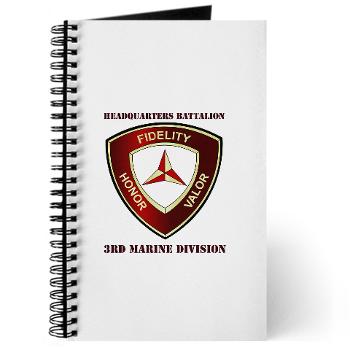 HB3MD - A01 - 01 - Headquarters Bn - 3rd MARDIV with Text - Journal